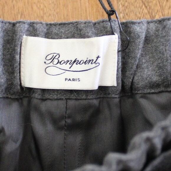 NWT Bonpoint Women's Virgin Wool Gray Shorts Belted Gustavey Style 36 (US 4) - Picture 3 of 9